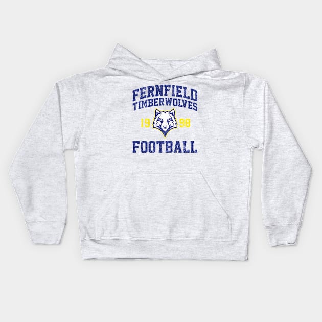 Fernfeild Timberwolves Football (Air Bud) Variant Kids Hoodie by huckblade